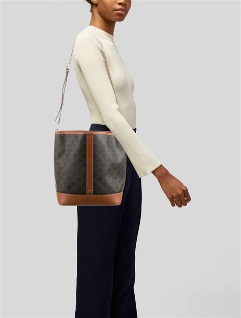 celine big bucket bag|celine triomphe bucket bag medium.